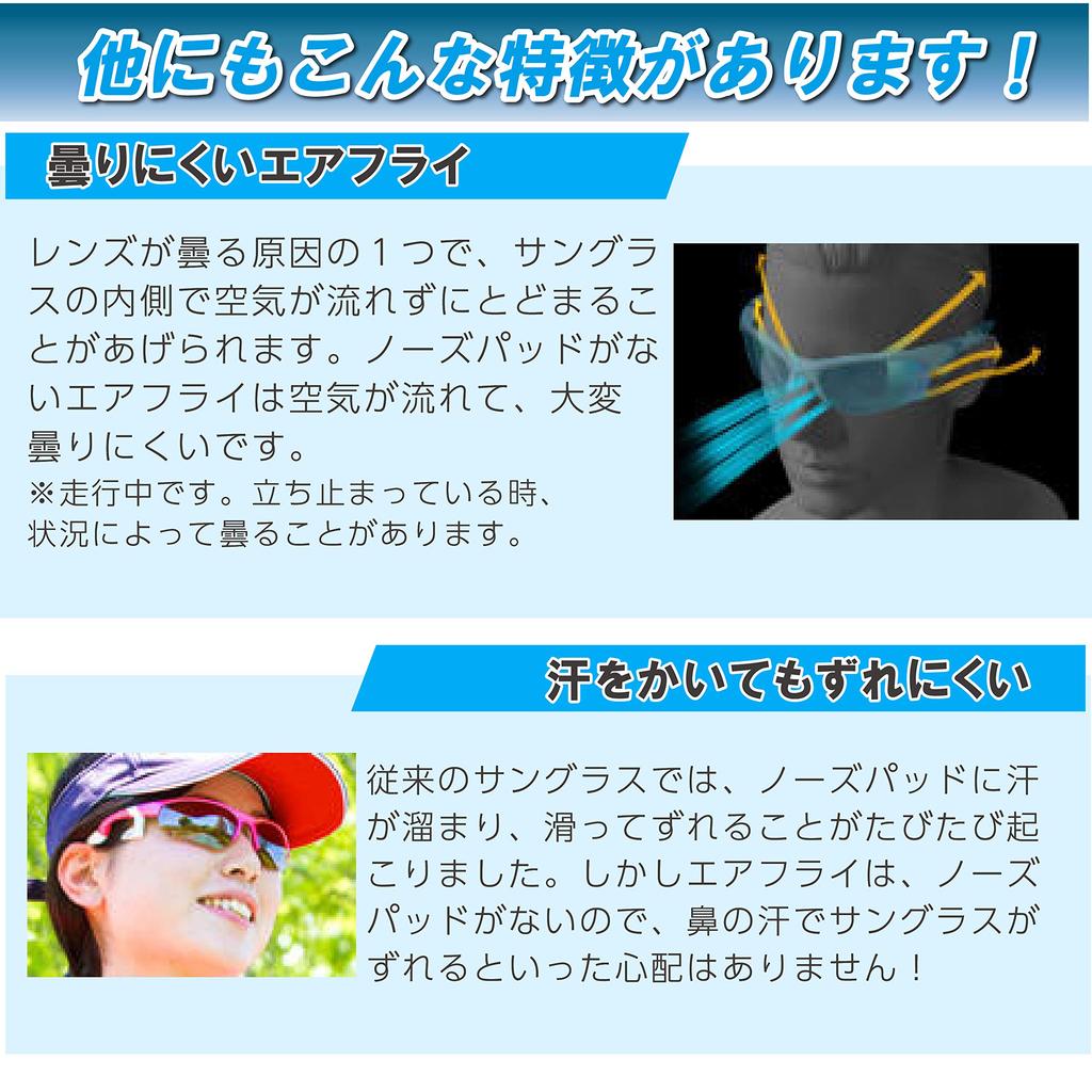 Airfly Side Pad Sunglasses Fishing Model Polarized Lens Set Matte Black Gray Frame Lens