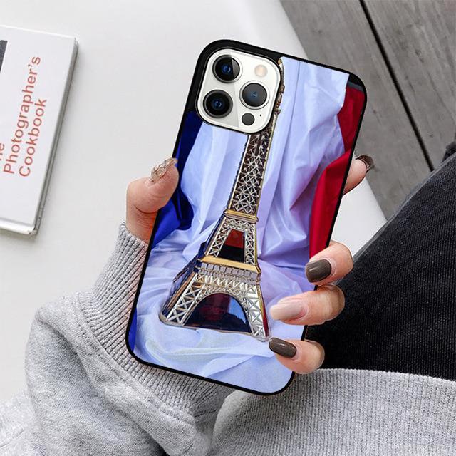 Чехол для мобильного телефона с флагом Франции Для iPhone 17 Air 16 15 14 12 13 11 Pro MAX apple Plus Coque