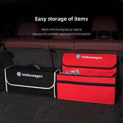 Для VW Volkswagen Jetta MK5 Golf Логотип автомобиля Большое пространство Складной ящик для хранения Багажник автомобиля Дорожная сумка Для Volkswagen VW RLine R Golf A