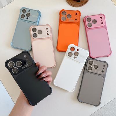 Большое смотровое окно линзы Оригинальный цвет Совместим с iPhone 16 Pro Max Apple 17 Чехол для телефона 15/14 Простой противоударный