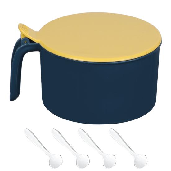 Крышка в скандинавском стиле с 4 отделениями, простая в использовании, удобная коробка для приправ, без запаха, товары для дома.