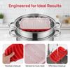 3pcs With Vented Lid Hot Dog Mold Food Grade Silicone Ham Making Tray  Home Kitchen Baking
