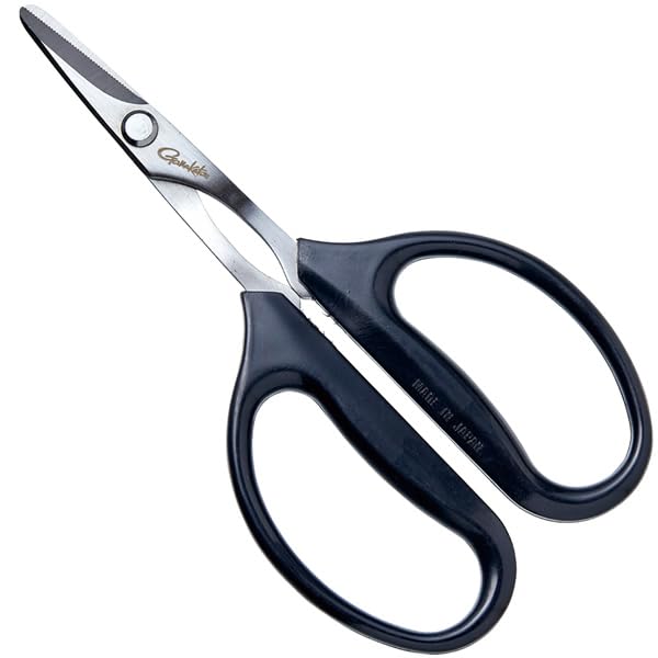 Gamakatsu G Metal PE Line Scissors GM2590 Black (work Scissors)