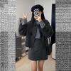 Высококачественный шерстяной костюм в корейском стиле к Празднику Весны 2026: Жакет и Короткая юбка