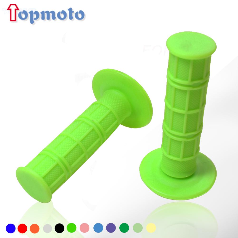 22mm 24mm Motorcycles Grip Dirt Bike Grips 7/8" Rubber Biker Scooter Handle Grip For Handlebar Mx Pillow Top Throttle 22mm Bar Throttles 2