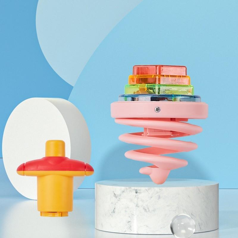 Светящийся музыкальный спиннер 'Весенний футбол' для детей, интерактивная игрушка для родителей и детей