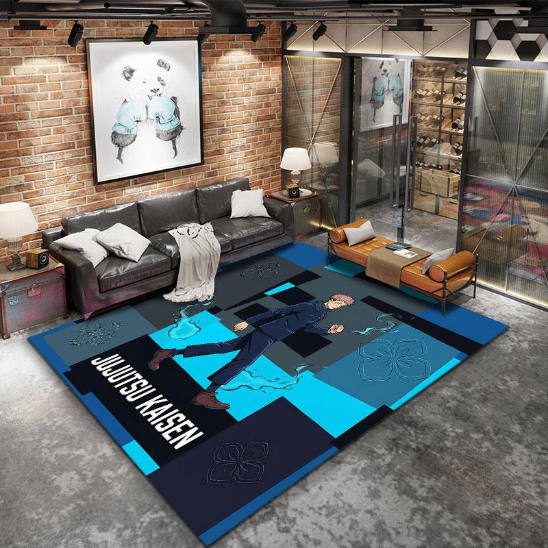 Jujutsu Kaisen Carpet Rug For Living Room Bedroom Home Sofa Decoration Kids Play Nonslip Floor Mat