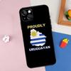 Подходит для Apple iPhone13Promax Чехол для мобильного телефона Чехол для мобильного телефона с флагом Уругвая, окрашенный и устойчивый к падениям Huawei