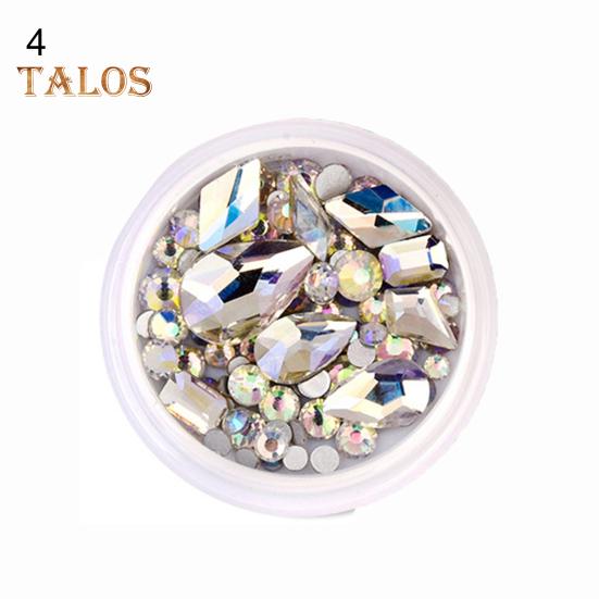 1 коробка маникюрный декор блестящие ногти красота горный хрусталь модный 3D декор ногтей для накладных ногтей