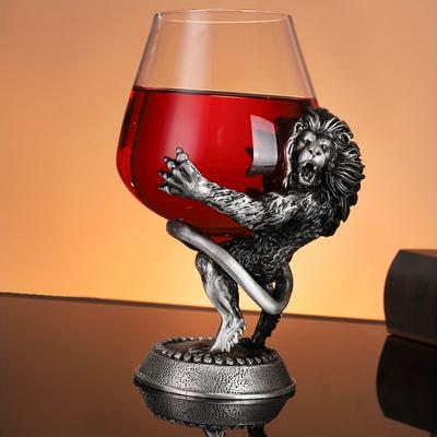 Бокал для вина со стеблем льва, бессвинцовый кристально чистый бокал для шампанского, бокал для виски, коктейля для бара, паба, клуба, ресторана и домашнего использования, посуда для напитков, переменный ток