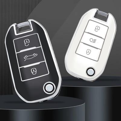 Чехол-оболочка из ТПУ для складного автомобильного ключа Peugeot C6 508 C5 C3 208 308 408 508 2008 3008 для Citroen C4 CACTUS C4L Berlingo 2021