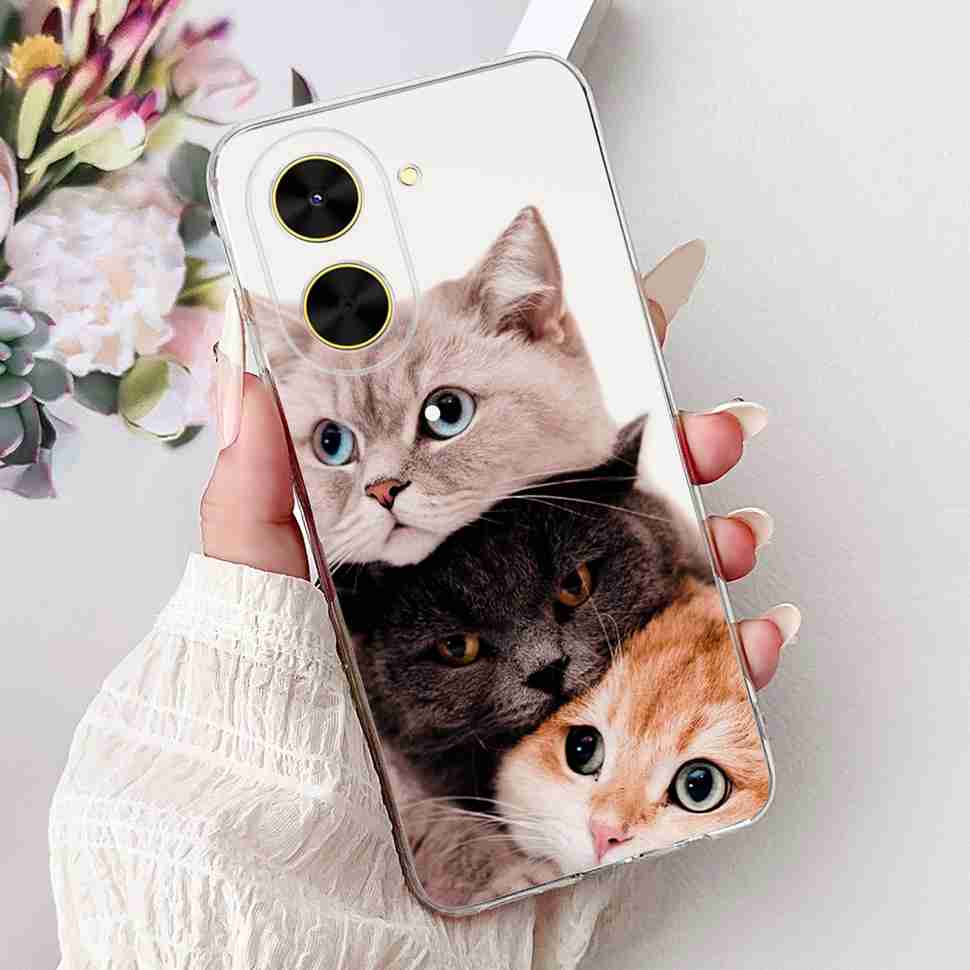 For Xiaomi Redmi A5 NFC Casing Pink Pattern Cover Soft Silicone Phone Case For Redmi A5 RedmiA5 NFC A5NFC 5G Protectors Bumper