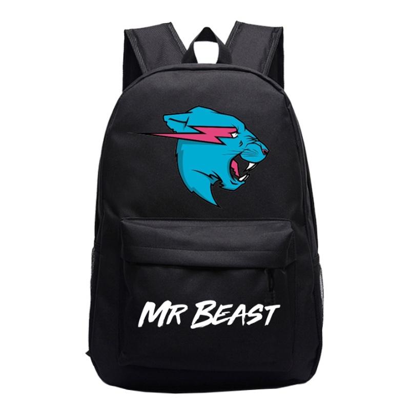 Рюкзак Mr Beast Lightning Cat большой вместимости, школьная сумка из дышащего материала
