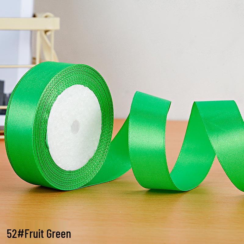 Полиэстеровая атласная лента 2,5 см для подарочной коробки и аксессуаров для волос