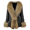 OFTBUY 2024 New Real Raccoon Fox Fur Collar Rabbit Fur Liner Real Fur Coat Winter Jacket Women Thick Warm Outerwear Streetwear