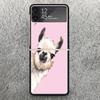 Lama Llama Alpacas Print Case For Samsung Galaxy Z Flip 3 4 5 6 7 5G Phone Shell Flip7 Flip6 Flip5 Flip4 Flip3 Pattern Cover For