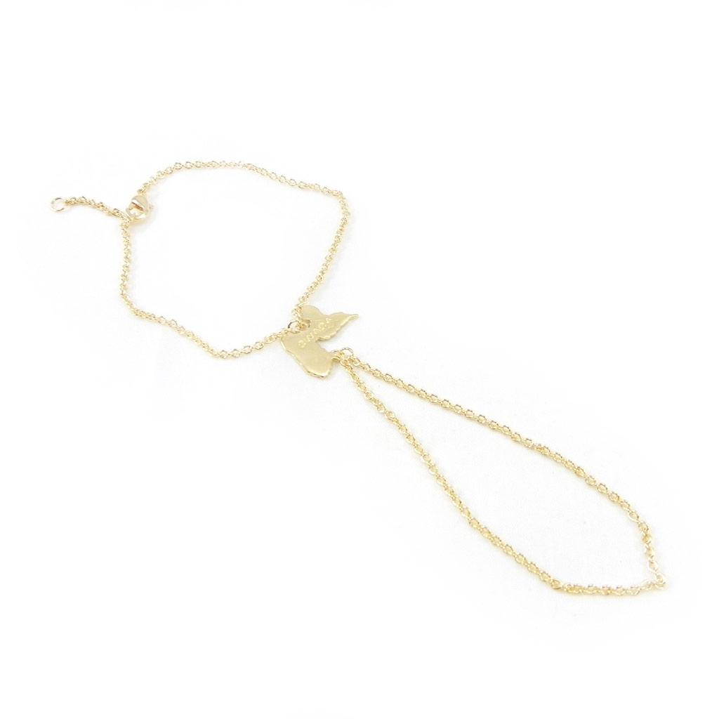 Les Trésors De Lily [G9384] - Позолоченный браслет-кольцо «Гвада».