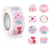 1 Roll Practical Label Charming Heart Tag Bright Color Shape Gift Packaging Label Tag