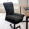 IKEHIKO Solid Office 40 X 40 Wraps Around the Waist and Comfortable for Desk Soft and Relieves Long Cushion, Color, Support, "Fees", Black, Approx.