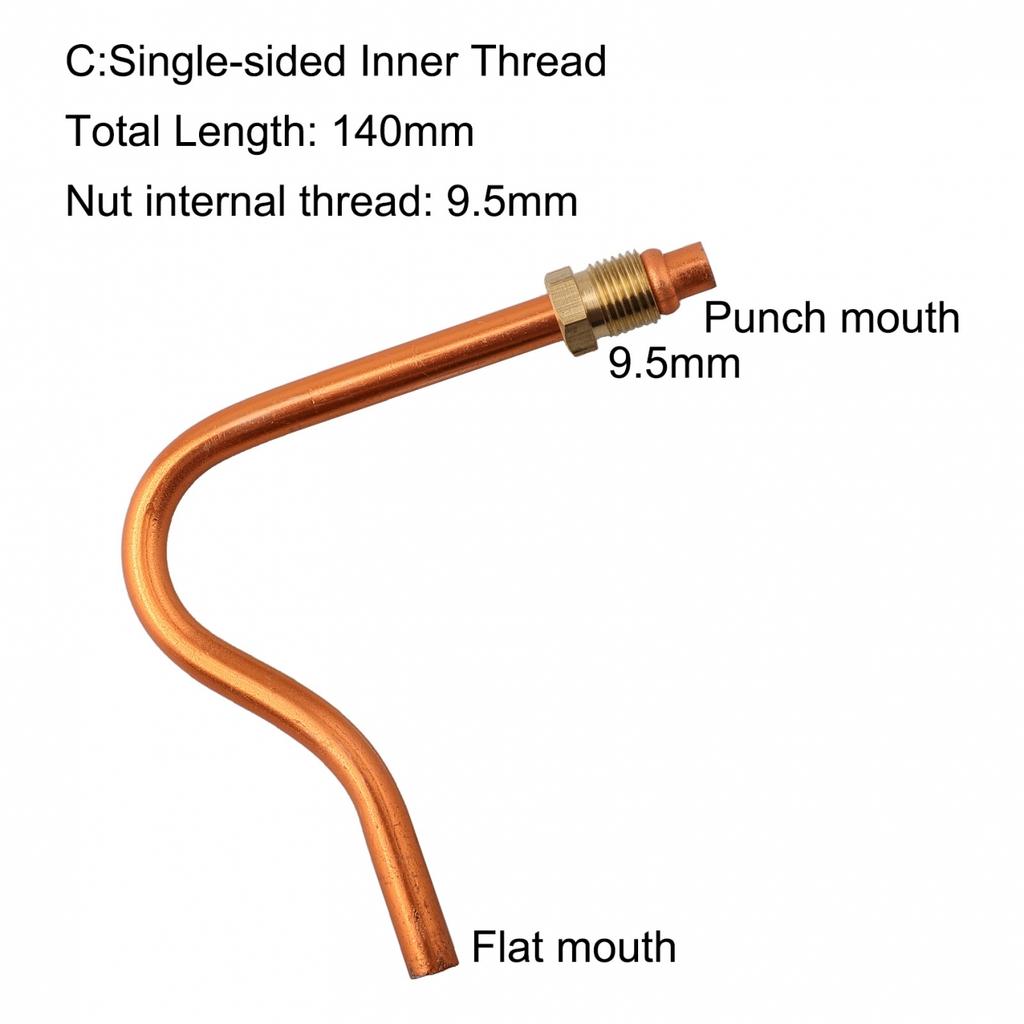 1 шт. 7-образная маленькая алюминиевая выхлопная труба воздушного компрессора сменная труба насоса