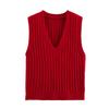 Ladies’ 2025 Spring V-Neck Slim Knit Vest - European & American Style