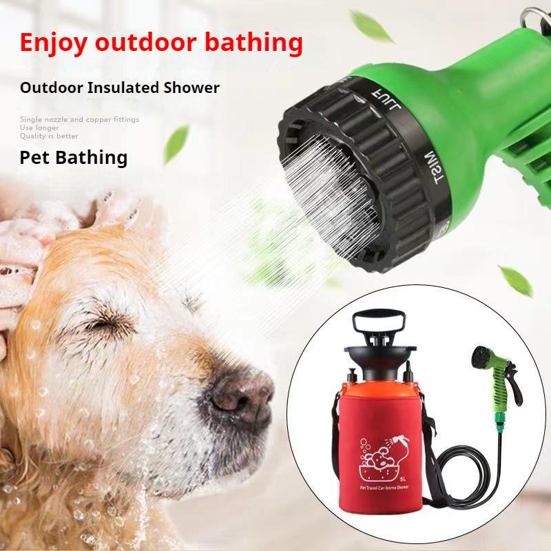 Открытый Кемпинг Душ Портативный Многофункциональный Дорожный Ванна Распылитель Садовый Поливщик