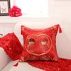 43X43 см новый китайский чехол для дивана, свадебный жаккардовый чехол для подушки, двухсторонний чехол для подушки в одном стиле, наволочка (Нет подушки)