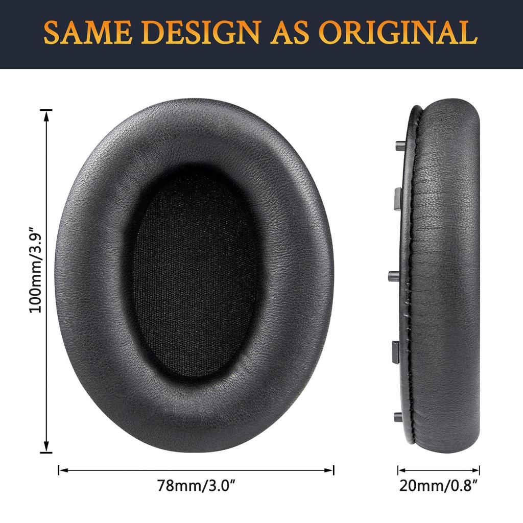 Амбушюры SOULWIT Амбушюры для наушников Sony Гарнитура Сменные амбушюры Мягкие амбушюры, совместимые с овчиной Амбушюры из высокоплотной пены Датчики не влияют на звук