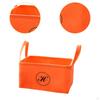 Dog Toy Organizer Bin Treats Organiser Box with Handles, Rectangular Felt Storage Basket for