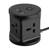 Tower Extension Socket with USB-A x2 + USB Type-C x1 Surge Protector Small Multi-Function Conversion Plug