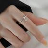 S925 Sterling Silver Lily Ring Female Ins Style Flowers Openings Ring