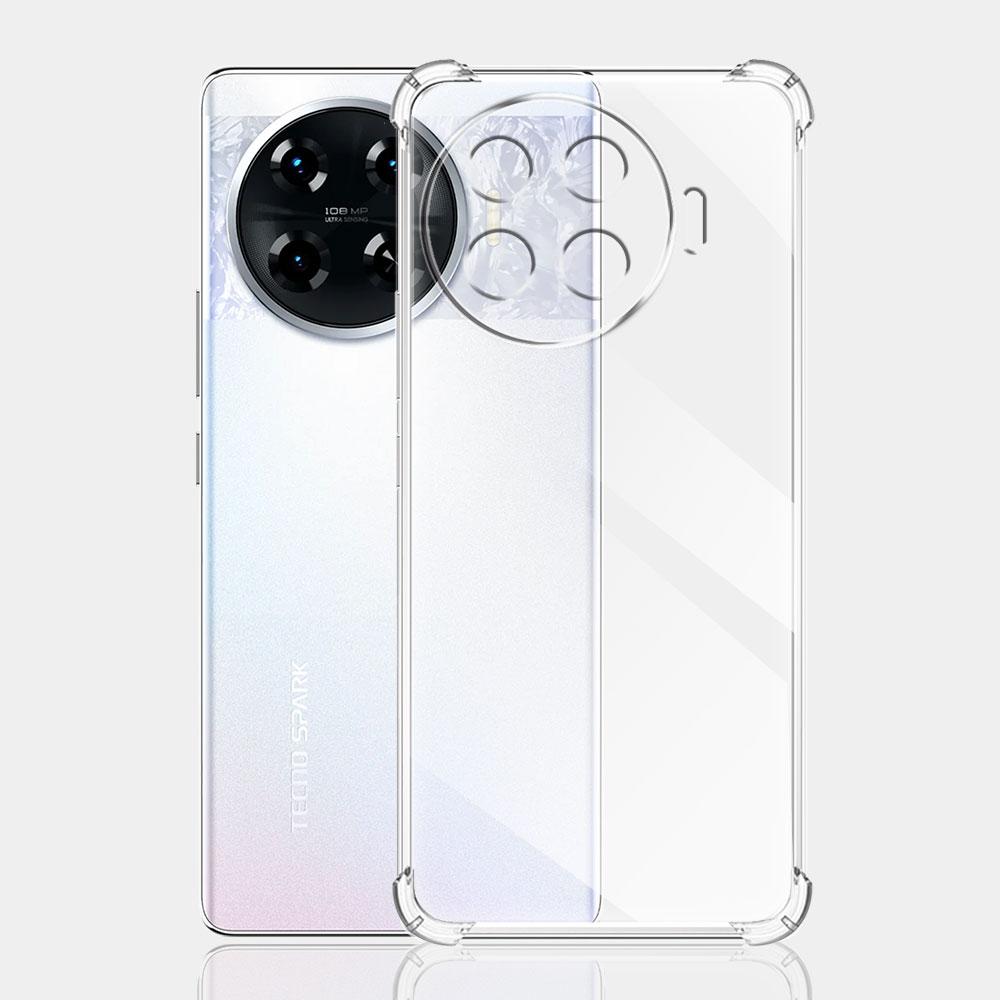 Для Tecno Spark 20 Pro Plus чехол прозрачный ударопрочный силиконовый мягкий чехол TPU для Tecno Spark 20 Pro+ KJ7 Coque на Spark20Pro Funda