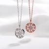 Light Luxury High-end Necklace for Women In Summer Versatile Diamond Flower Pendant Decoration