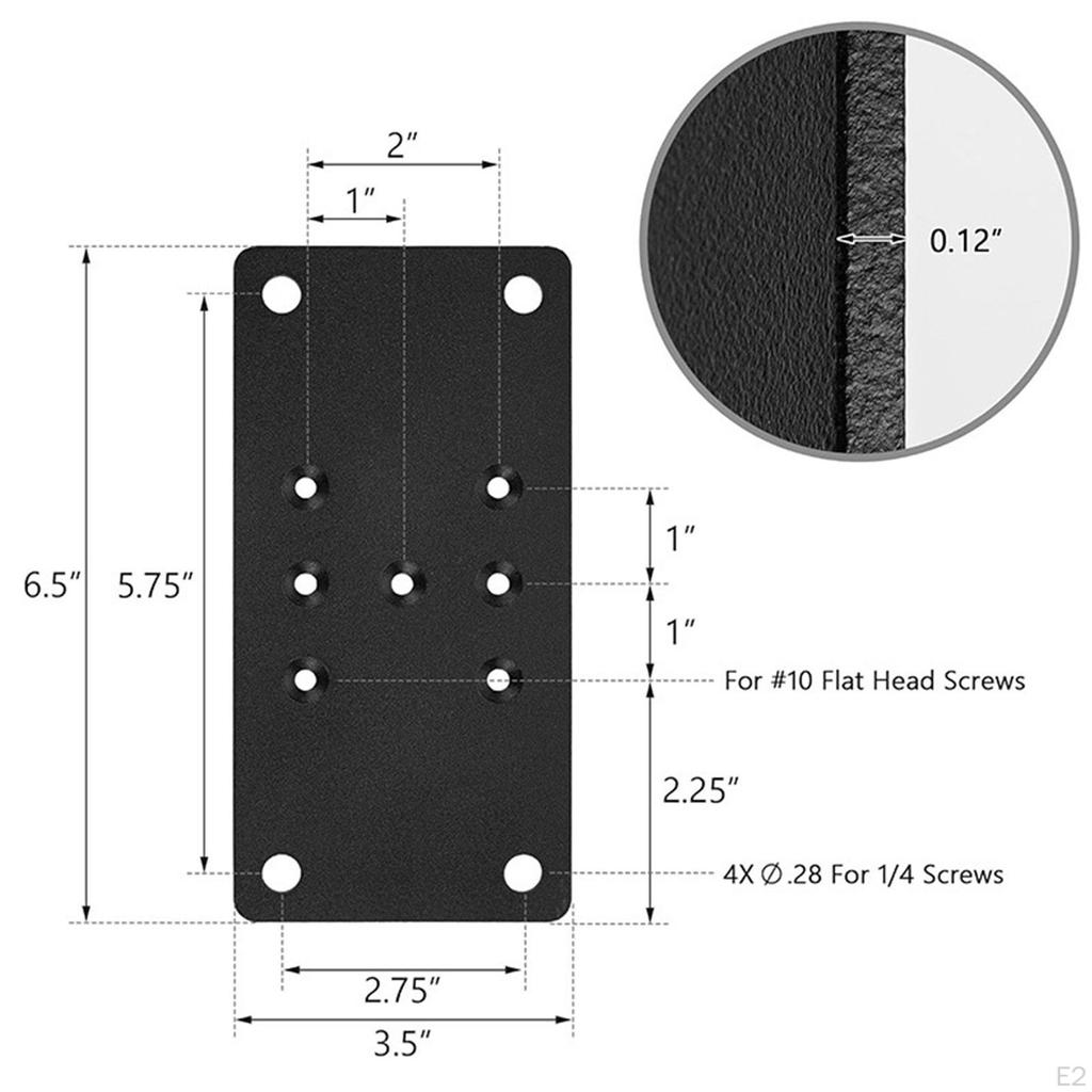 2Pcs Deck Base Plate Post Anchors ,Heavy Duty ,Pergola Brackets Fence Kit for Pergolas Porch