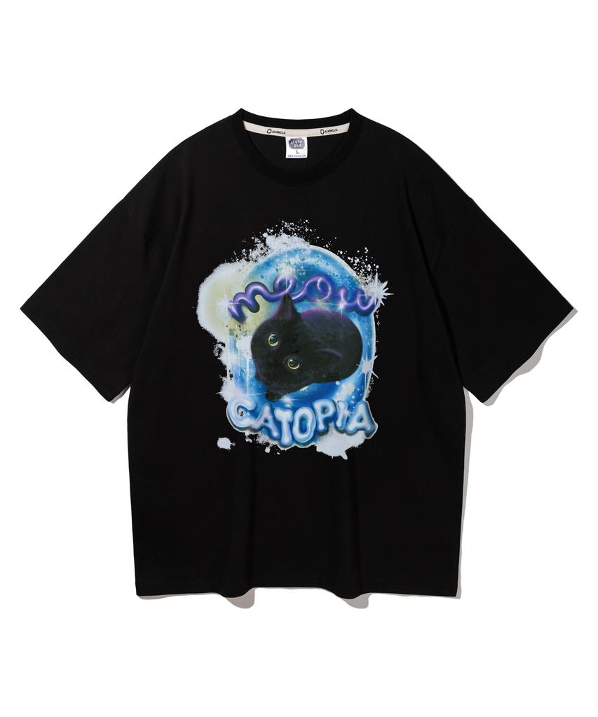 ALVINCLO Catopia Oversized Short Sleeve T-Shirt Ast4535 (3 Colors)