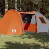 VidaXL Family Dome Tent 6 Person, Shade Tent with Carry Bag, Camping Awning, Garden Shelter, Orange 94355