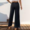 YYFS Женские модные повседневные однотонные брюки с высокой талией и принтом, брюки и капри