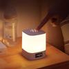 Touch Night Lamp Clock LED Lamp Remote Control Switch USB Rechargeable 3 Colors Lights Bedroom Portable Table Bedside Lamp
