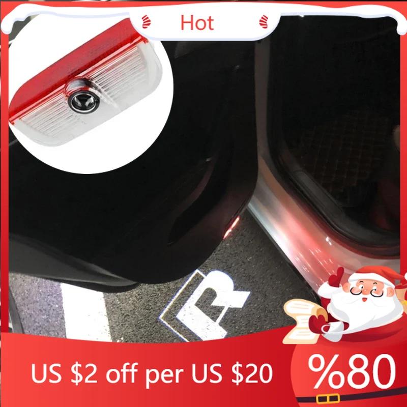 2026 New For VW VOLKSWAGEN Car Door Welcome Lights for VOLKSWAGEN VW R LINE Rline Golf Tiguan Touran Touareg EOS Jetta Passat T-
