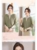 Stylish Faux Two-Piece Velvet Sweater for Middle-Aged & Elderly Women - Warm Knit Base Layer