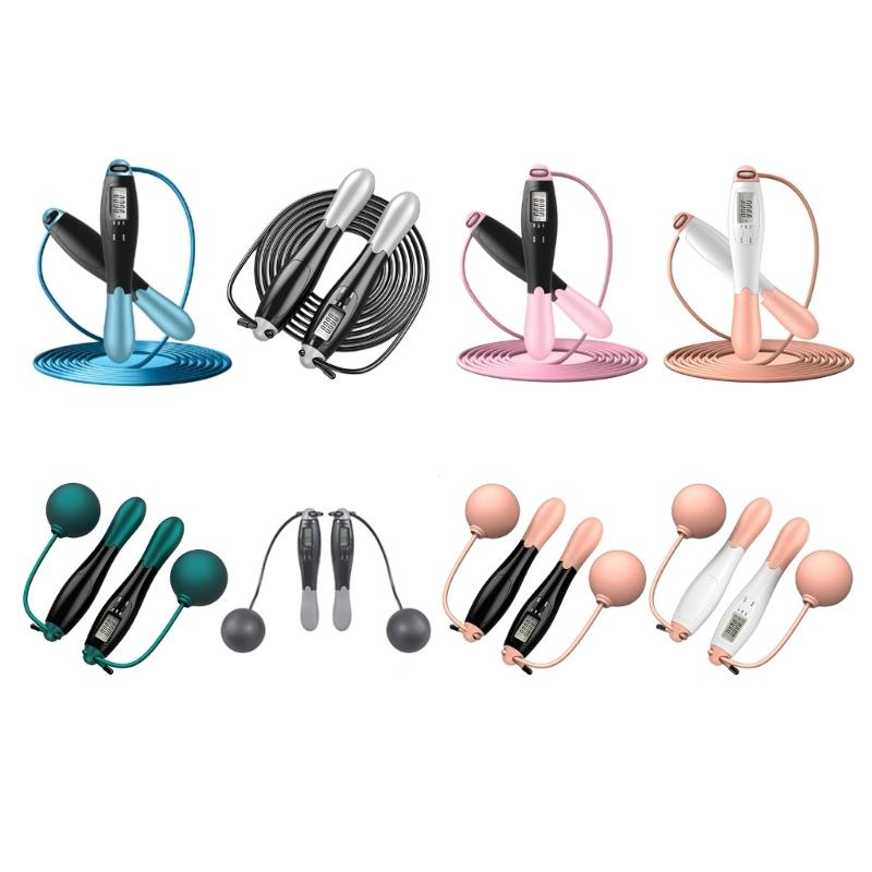 Съемная скакалка, тренировочная скакалка с нескользящей ручкой для любителей фитнеса, утяжеленная цифровая скакалка со счетчиком