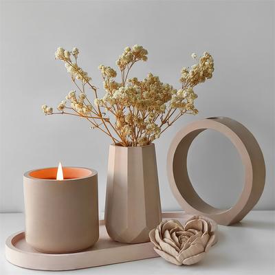 Кашпо Ваза Бутылка для хранения Свеча Силиконовые формы Сделай сам Овальная подставка Форма бутылки Контейнер Держатель Литье Ремесло Цветочный горшок Подарки