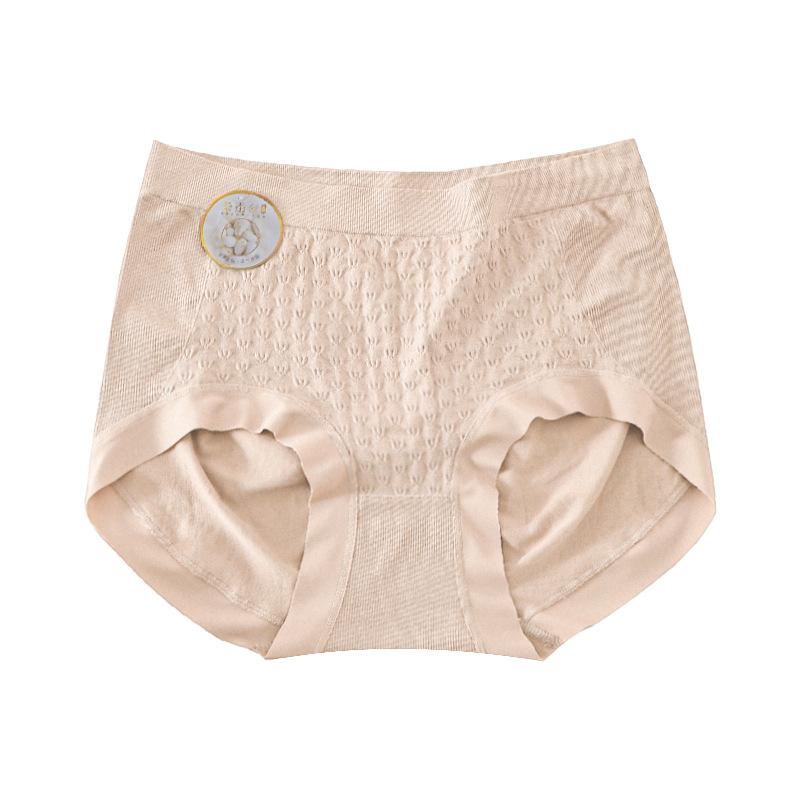 Женское антибактериальное нижнее белье с высокой талией, облегающее живот, бесшовное дышащее треугольное нижнее белье