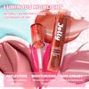QIBEST Mirror Pearl Jelly Lipgloss Moisturizing Lasting Lipstick Hydrating Lightweight Lip Glaze Watery Crystal Lip Tint Makeup
