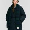 DEPOUND Cashmere Wool Blended Check Muffler - Green