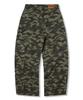 TRILLION Camo Wide Curved Cotton Pants_Deep Khaki