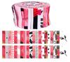 40Pcs Floral Print Cotton Precut Fabrics For Quilting Craft Strips 2.5x42inches Jelly Roll - Pink White &