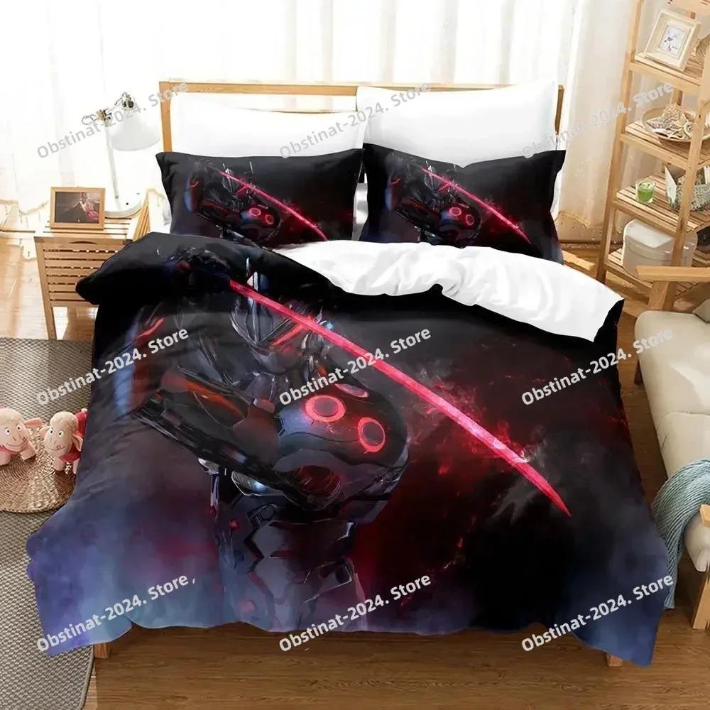 Новый Игровой Набор Постельного Белья Overwatch Genji Печатное Одеяло Покрывало Наволочка 3 Предмета Детский Взрослый Размер