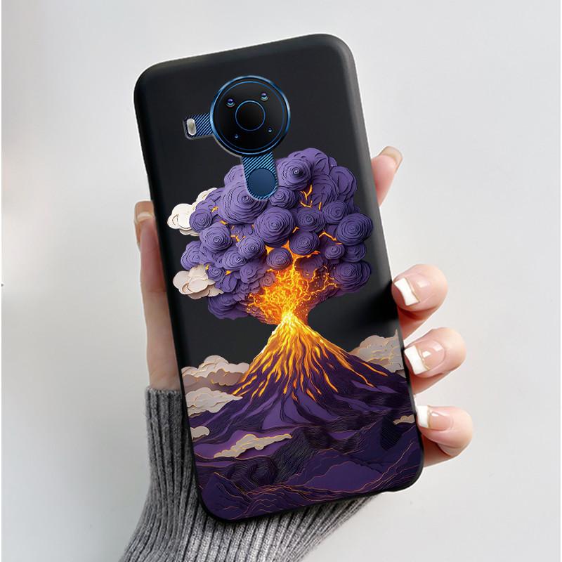 Чехол для Nokia 5.4 3.4 5.3 Чехол Эстетичный Модный Милый Кот Астронавт Черный Мягкий ТПУ Силикон Задняя Крышка Ударопрочный Чехол для Телефона