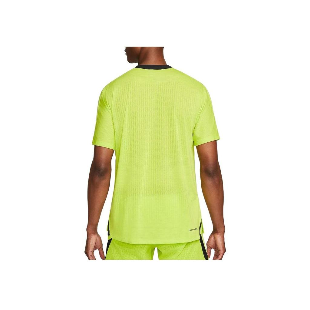 Nike Мужская футболка с короткими рукавами Pro Dri-FIT Adv Training, атомно-зеленый цвет DD1704-321